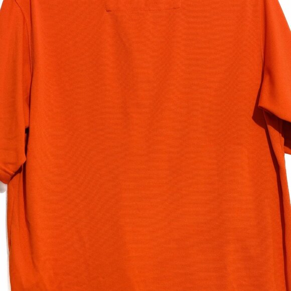 Antigua Mens Orange Polo Shirt Embroidered Logo Buttons Collared Short Sleeve S - Picture 4 of 8